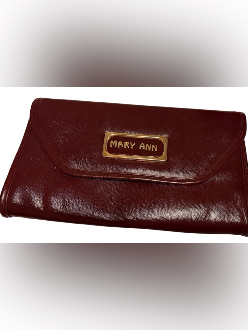 vintage Mary Ann Rosenfeld structured envelope clutch (006)